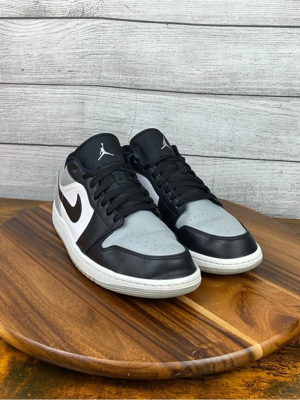 Nike Air Jordan 1 Low Shadow Toe Black Grey Shoes 553558-052 Men’s Size 11.5 - Picture 3 of 12
